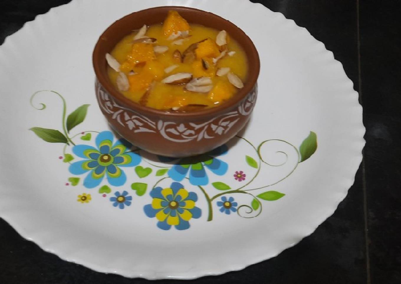 Mango custard