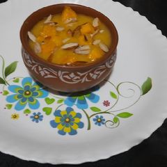 A picture of Mango custard.