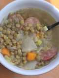 Lentejas con longaniza