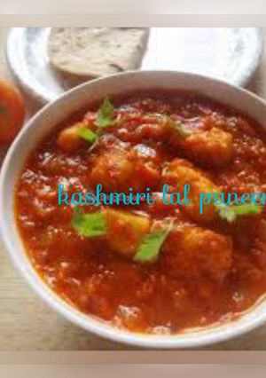 कश्मीरी लाल पनीर (kashmiri lal paneer recipe in Hindi) रेसिपी मुख्य फोटो