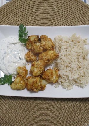 Ropogós karfiolfalatok 🥦🔥 pankómorzsában 🍞 parmezánnal 🧀 recept fotója