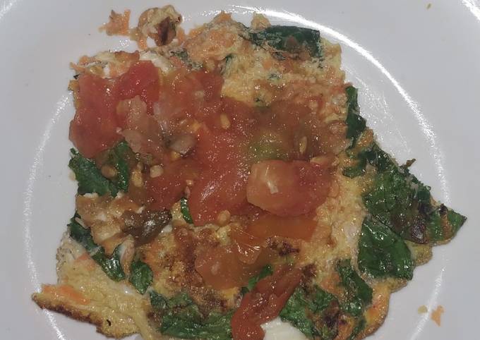 Cara Gampang Menyiapkan Telur Dadar Sayur Sambel Anti Gagal