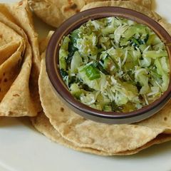 A picture of Thoran with love from Kerala Cuisine. Stir fried cabbage with coconut.