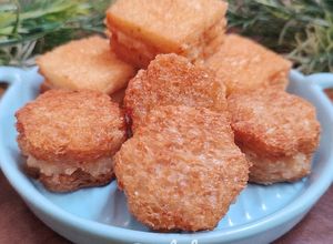 Foto resep Menbosha (Roti Udang Goreng)