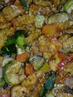 Foto resep Oseng tempe terong bulat