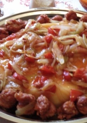 Foto de Polenta com Linguiça Flambada