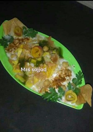 A picture of Fruit Dahi Phulki#FunWithFruits.