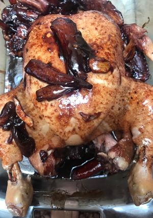 Una foto de Pollo al vino