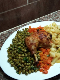 صورة لوصفة دجاج مفور مع خضار سوثي ولا اروع