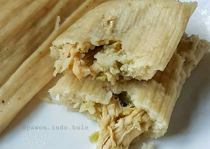 Steps to Make Jamie Oliver Chicken in Salsa Verde Tamales