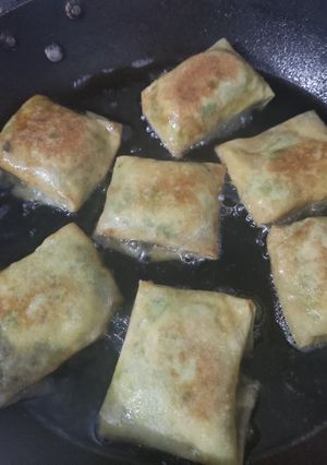 Foto resep Martabak Telur Isi Kare Daging dan Jamur Kancing