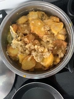Una foto de Bacalao en salsa de almendras