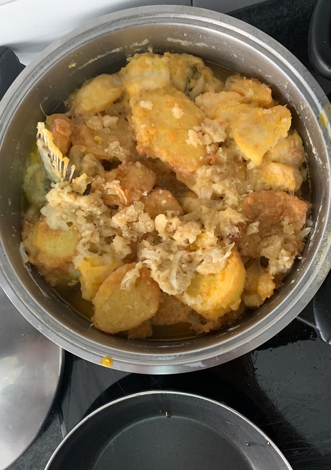 Una foto de Bacalao en salsa de almendras
