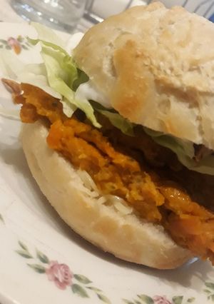 Una foto de Hamburguesa vegetariana de zanahoria