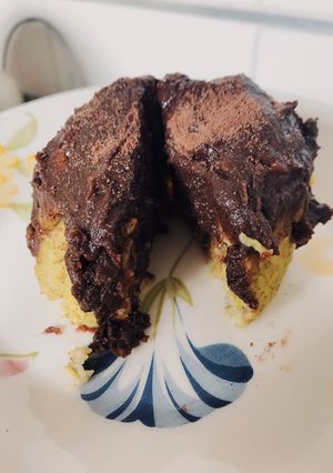 Una foto de Brownie de avena y banana
