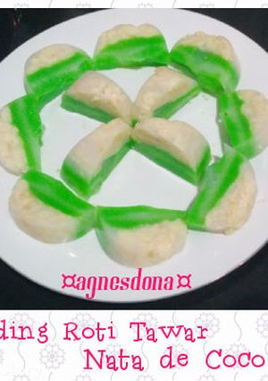 Foto resep Puding Roti Tawar Nata de Coco