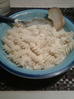 Una foto de Fideos con Crema de anchoas