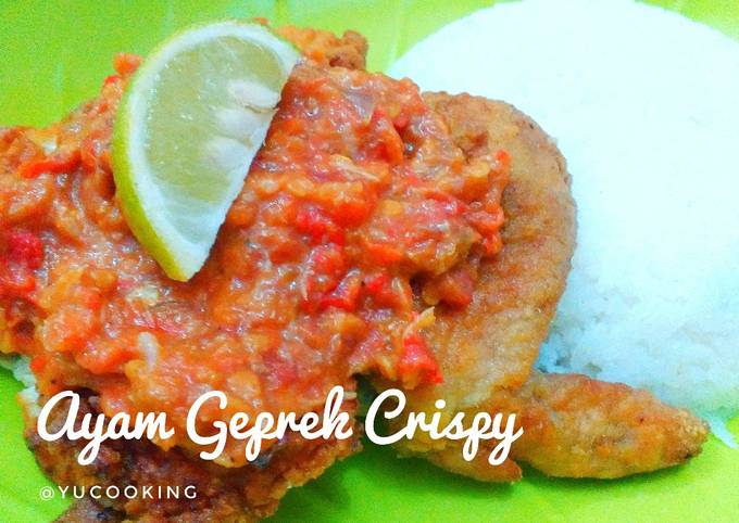 Ayam Geprek Crispy Minimalis