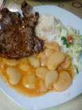 Churrasco con pallarés