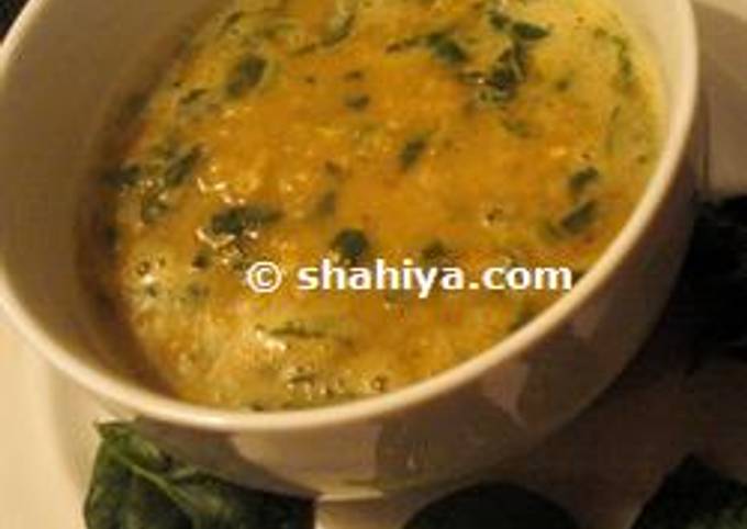 Red Lentil & Spinach Soup recipe main photo