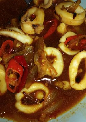 Foto resep cumi saus tiram
