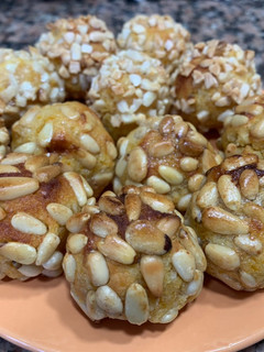 Una foto de Panellets saludables de calabaza y almendra, sin azúcar!