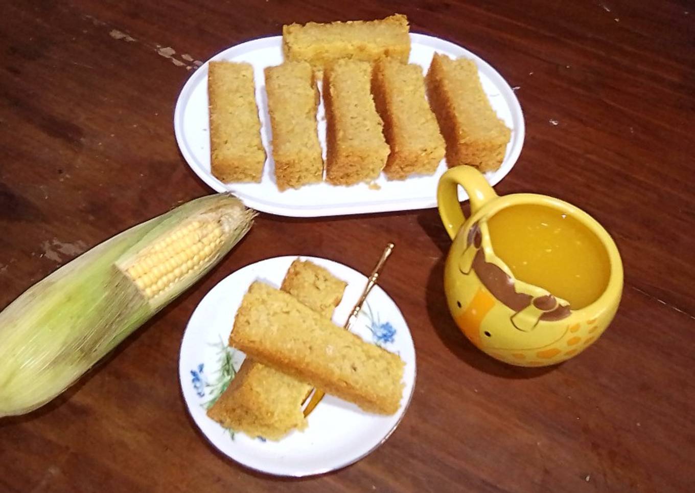 Eggless Brudel Jagung NO MIXER ENAK EMPUK