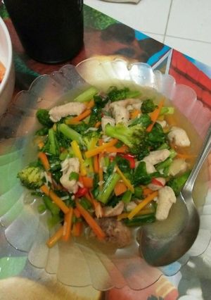 Foto resep Cah ayam sayur