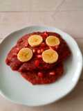 Panqueques red velvet veganos