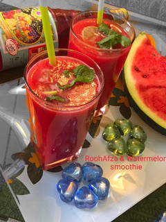 A picture of ROOHAFZA&WATERMELON SMOOTHIE#ramadankitayeri.
