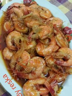 Foto resep udang pedas saos tiram