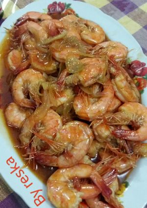 Foto resep udang pedas saos tiram
