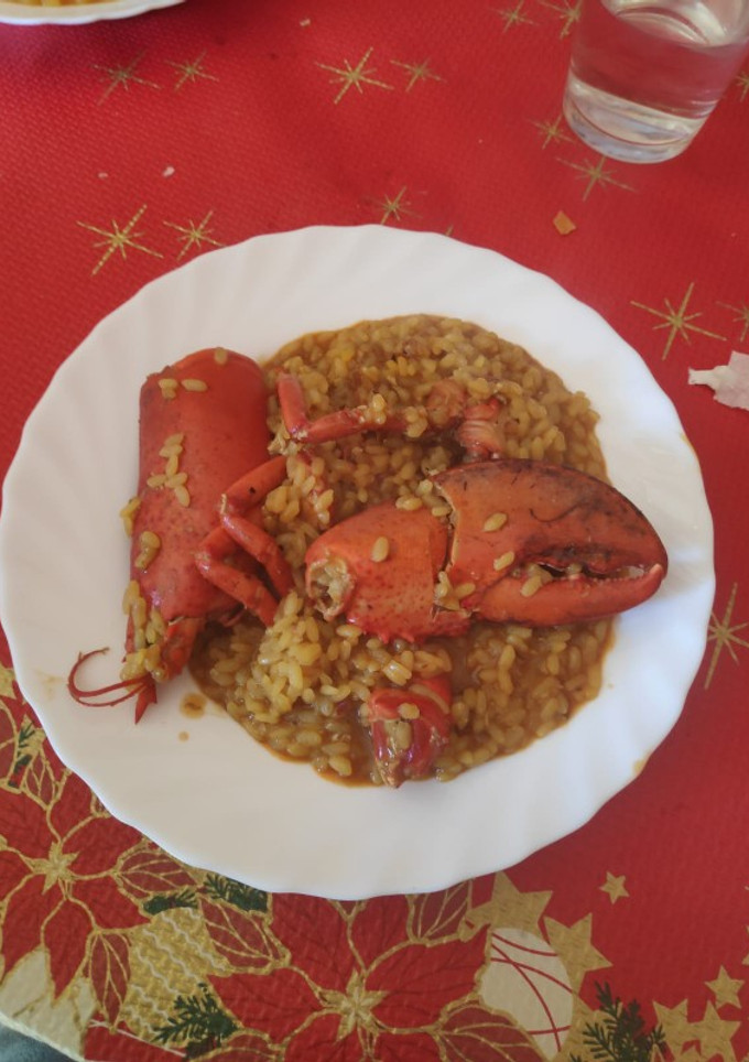 Una foto de Arroz meloso de bogavante