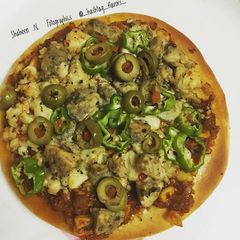 Pepper Chicken Pizza A picture of Pepper Chicken Pizza.