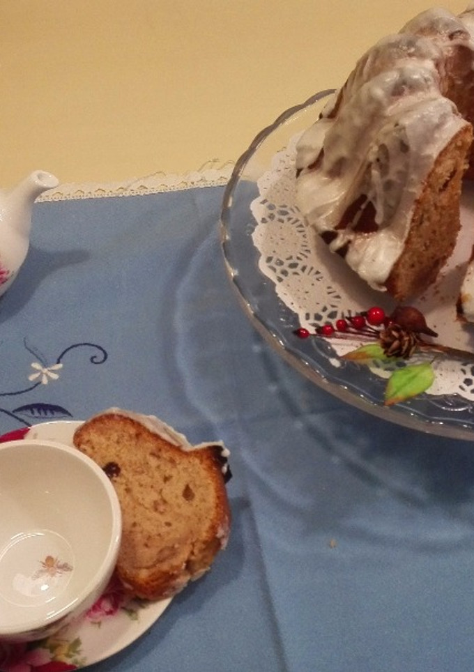 Una foto de Bundt Cake con sabor a Navidad