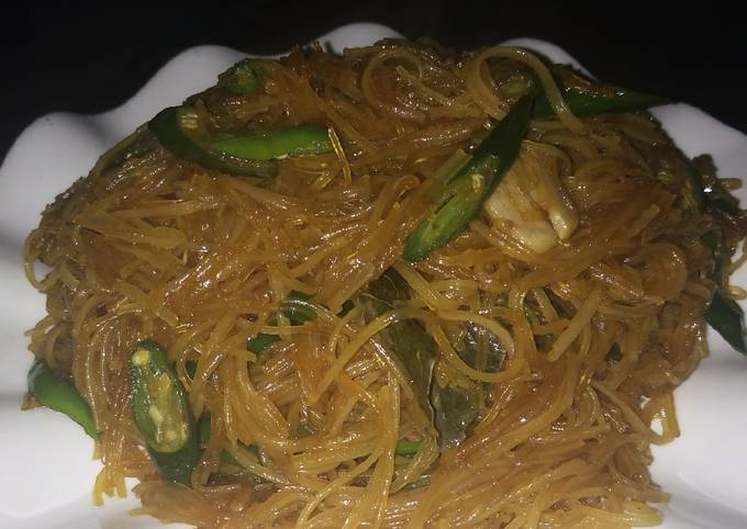 Cara Membuat Soun Cabe Hijau Yang Mudah