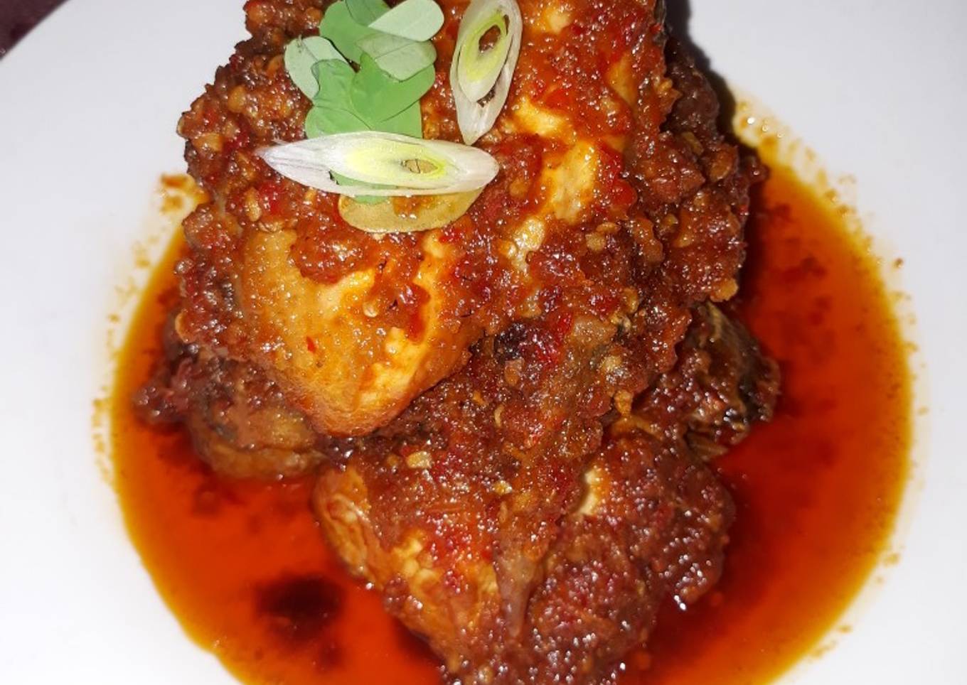 Ayam Balado/sambel goreng ayam (dgn minyak bawang, lbh gurih)