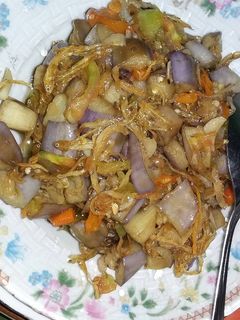 Foto resep tumis terong teri pedas