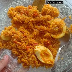 A picture of Egg biryani.
