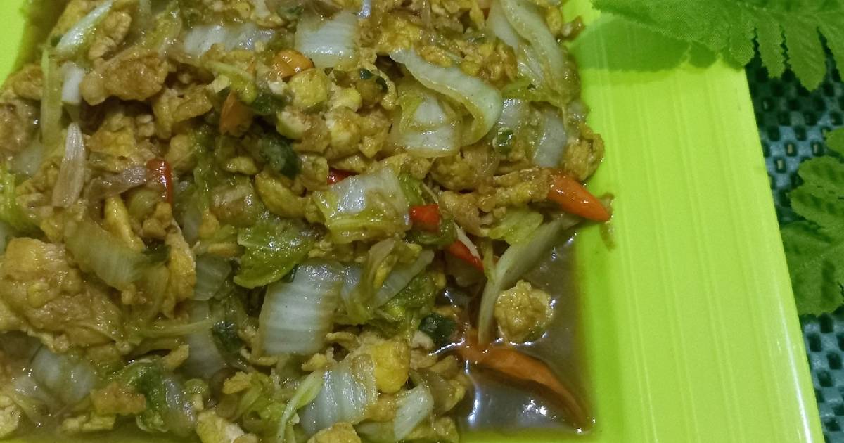 Resep Orak Arik Telur Sawi Putih Oleh Zahrotul Fuad Cookpad