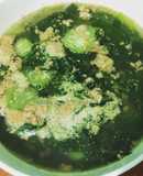 Canh cua mồng tơi mướp