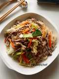 Shredded Pork Rice Noodle Stir-Fry
