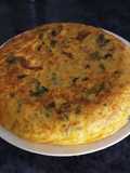 Potato Tortilla with Leek and Spinach