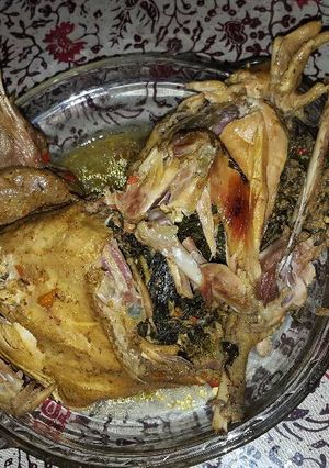 Foto resep Ayam ingkung pedas