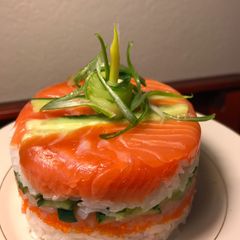 A picture of Colorful Rice Tower Inspired by the Front-Page of AAA Westways Magazine for March/April 2019.