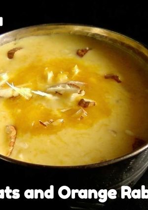 A picture of Oats and Orange Rabdi.