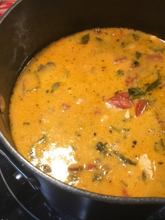 A picture of Dairy Free Tuscan Chicken Soup.
