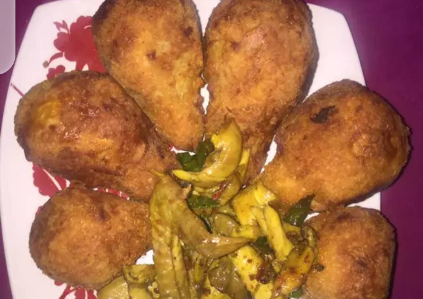 Stuffed sweet potato drumstick