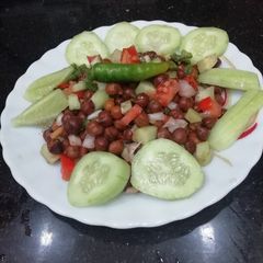Chana & cucumber salad A picture of Chana & cucumber salad.