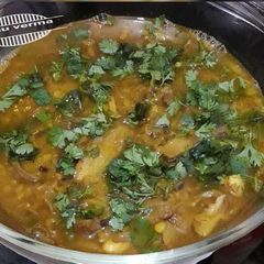 A picture of Oil free Kathal Lal masoor dal.